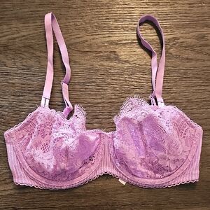 Lavender Lace Unlined Bra